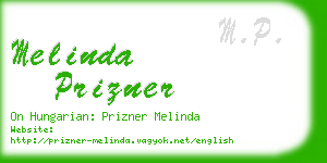 melinda prizner business card